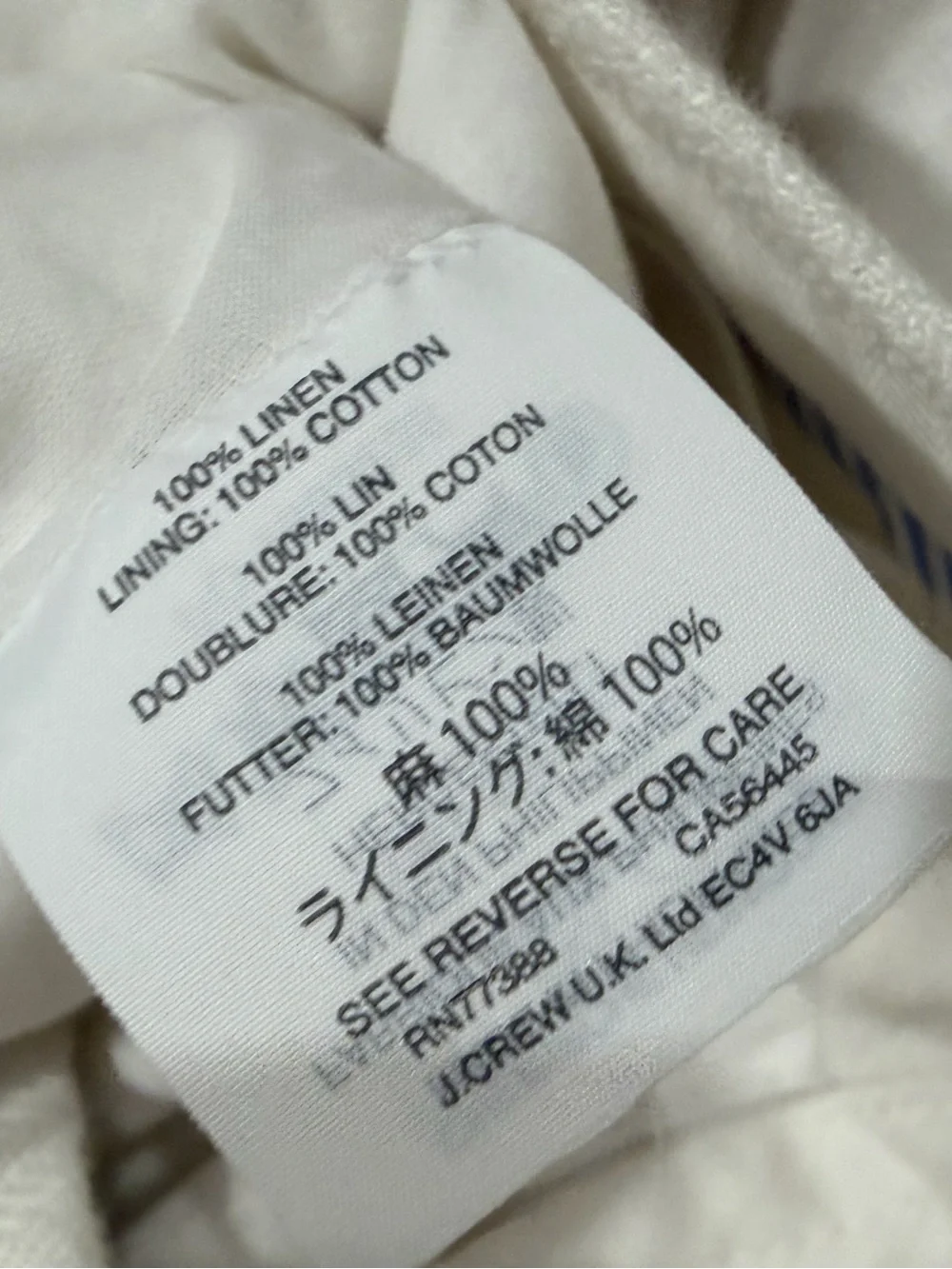 J.Crew Women’s Size 6 White Wide-Leg Dress Pants Trousers 100% linen